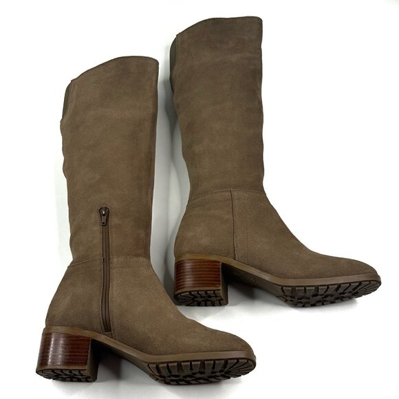 Blondo Tatiana Women's Knee High Boots Taupe Suede Size 10M Waterproof - Picture 8 of 14